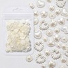 Heart Pearl Stones 100-Piece Pack Pearl Nail Pearl Stones Half Pearls / 하트 진주스톤 100개입 진주네일 진주스톤 반진주