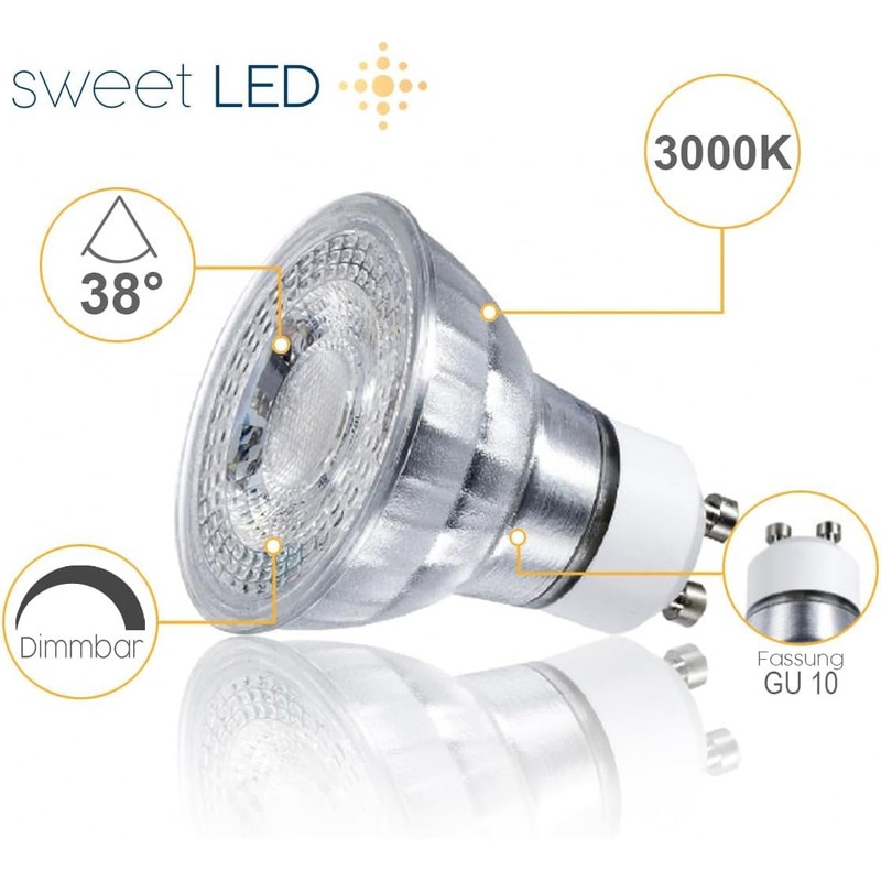 Sweet Led Surface-Mounted Spotlight GU10 Dimmable Aluminium Ceiling Spotlights 7