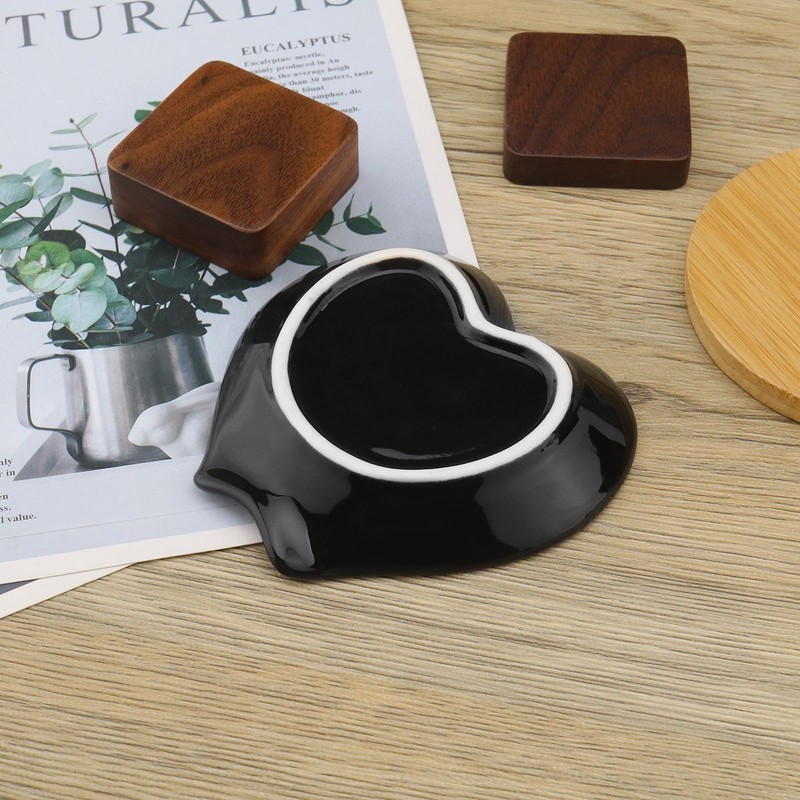 EMSea 1x Ceramic Spoon Heart Design Rest for Coffee Table