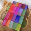 Walmsco Tablecloth Rainbow Squares Pattern Decor For Dining Room Kitchen