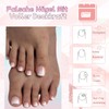 Pack of 120 False Toenails Kit, Gradient Toenails for Sticking,