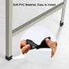 sourcing map Angle Iron Foot Pad L Shape PVC Leg