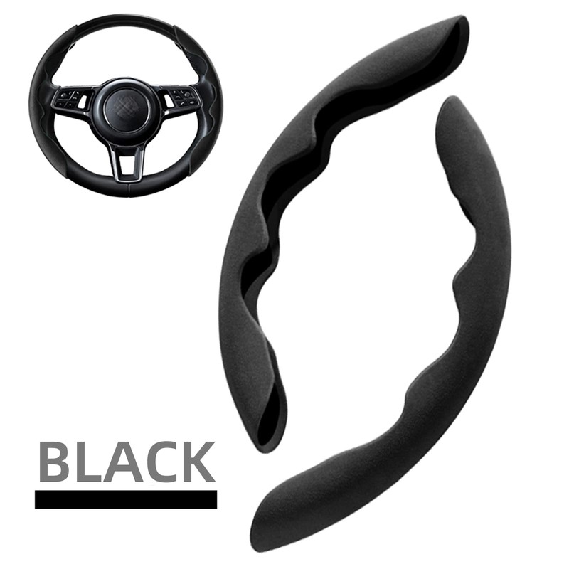Mtverver New Fluffy Anti-Skid Steering Wheel Cover Segmented Protector Safe