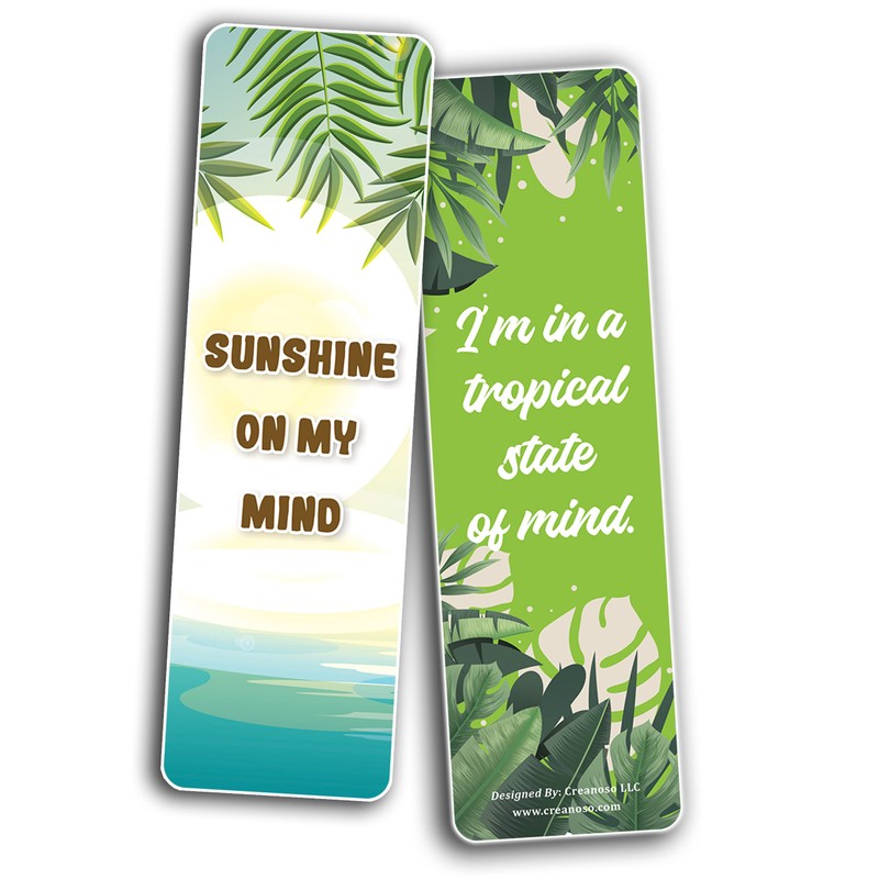 Creanoso Tropical Inspired Bookmarks (10-Sets X 6 Cards) – Daily