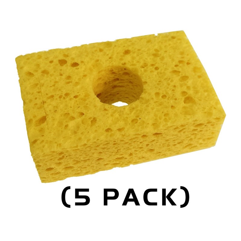 Thermaltronics SPG-5 Yellow, Soldering Sponge, (3.2" X 2.1") (5 Pack)