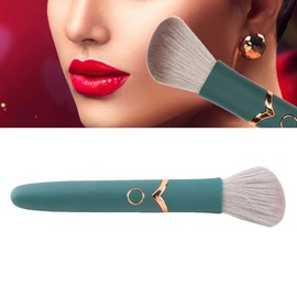 Brocha Eléctrica para Maquillaje, Brocha para Base y Colorete, Cerdas Suaves y Esponjosas, Brocha de Belleza Eléctrica Verde, Perfecta para Mezclar Líquidos
