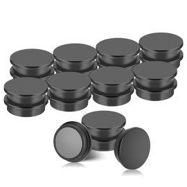 Pack of 20 Magnets for Magnetic Board, 30 x 8 mm Magnets Strong Magnets Whiteboard, Magnets Black Fridge Magnets, Round Magnets for Whiteboard, Pin Board, Board Magnets, Fridge Magnets