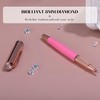 MCNTEIK Luxury Rollerball Pen, With 8mm Brilliant diamond,Vibrant Pink Pen,Attractive