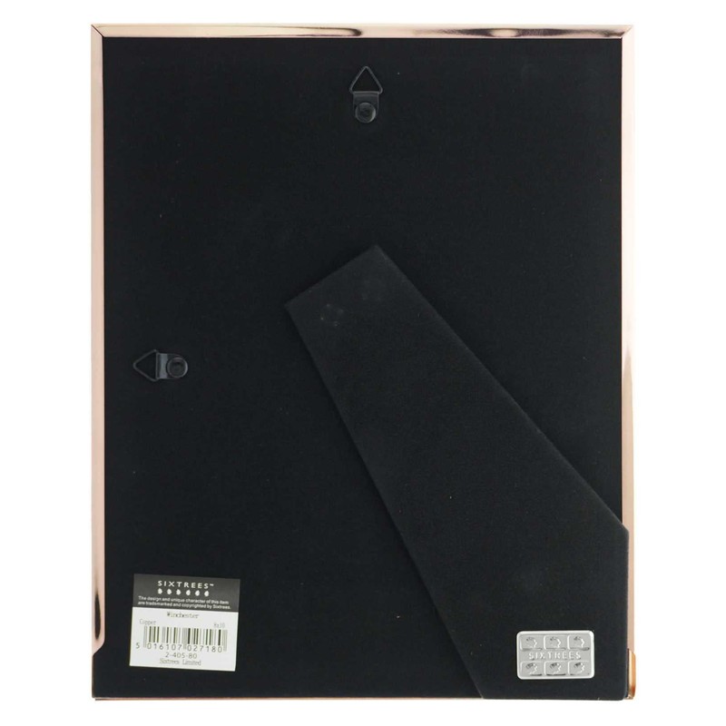 Sixtrees 2-405-80 Winchester Copper 10x8 inch Photo Frame. Complete with