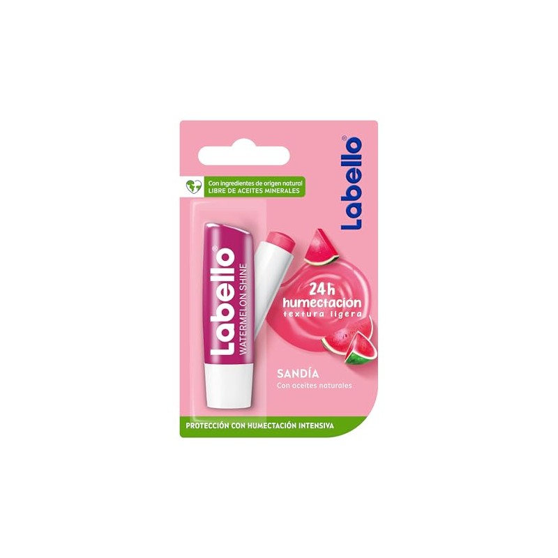 LABELLO Bálsamo labial con color Sandía (4.8g) protector labial con