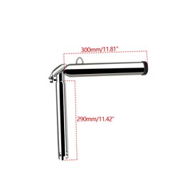 360°Adjustable Fishing Rod Holder, 316 Outrigger Fishing Rod Holder, Highly Polished Stainless Steel Outrigger Stylish Rod Holder for Marine Yacht Boat Camper RV and More (1)