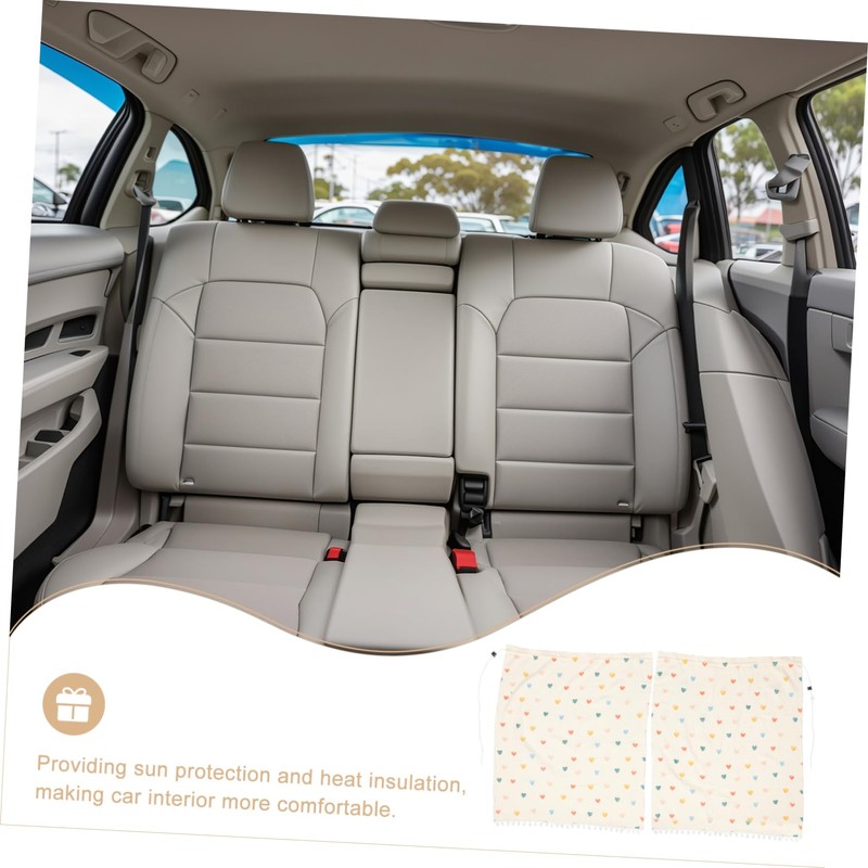 ULTECHNOVO Car Privacy Curtain Breathable Double Gauze Insulated Window Shade
