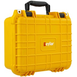 Eylar Protective Hard Case Water & Shock Proof w/Foam TSA Approved 13.37 inch 11.62 inch 6 inch Yellow
