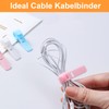 ZYNERY Pack of 2 Cable Storage Boxes, Cable Box, Plastic,