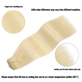 14Inch New Clip in Hair Extensions 120 Grams/4.2 Ounce 100% Brazilian Remy Human Hair Extensions 9A Thickened Soft Silky Straight for Fashion Women 7pcs 17clips Full Head(14Inch Platinum Blonde #60)