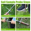 ZUIWAN 40 INCH Soil Sample Probe,Stainless Steel t-Style Handle Soil