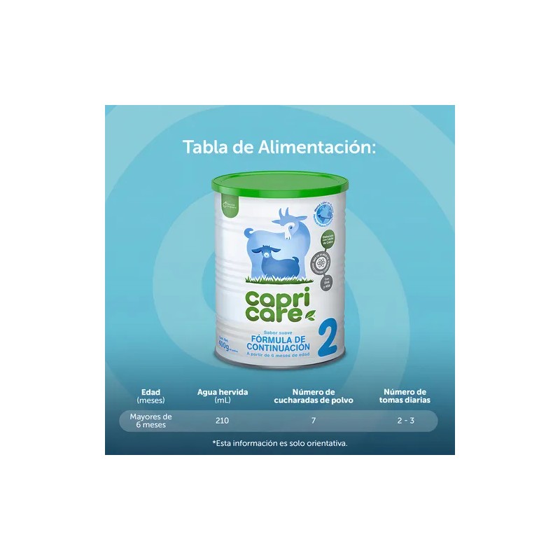 Capricare Bebé 400gr 2 Fórmula