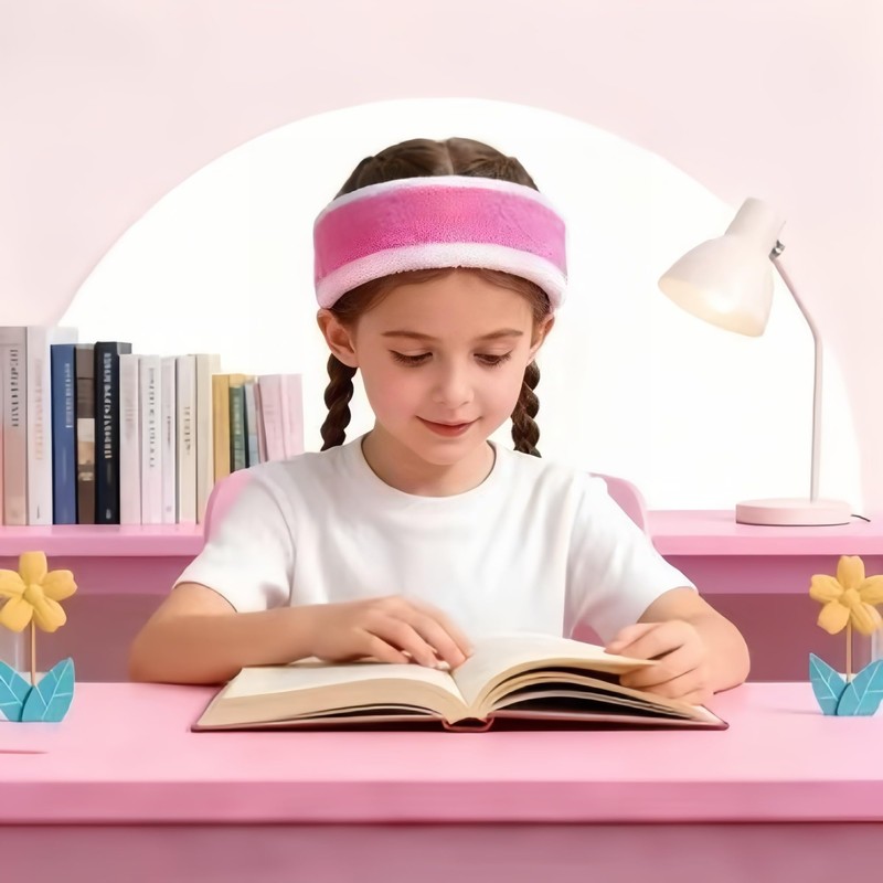 2 fasce per capelli sportivi per bambini, in cotone, per