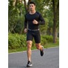 LANBAOSI 3 Pezzi Pantaloncini Compressione Uomo Pantaloncini Boxer Sportivi per