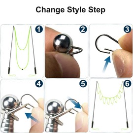 E-KNOW Bubble Wand, 3 Style Giant Bubble Wand Stainless Steel Telescopic Design, Outdoor Toys Bubble Toys for Birthday Party, Garden Games Garden Toys