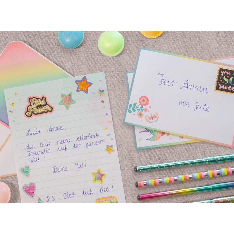 Moses Flowers & Friends Letter Paper Set, Letter Sheets, Envelopes