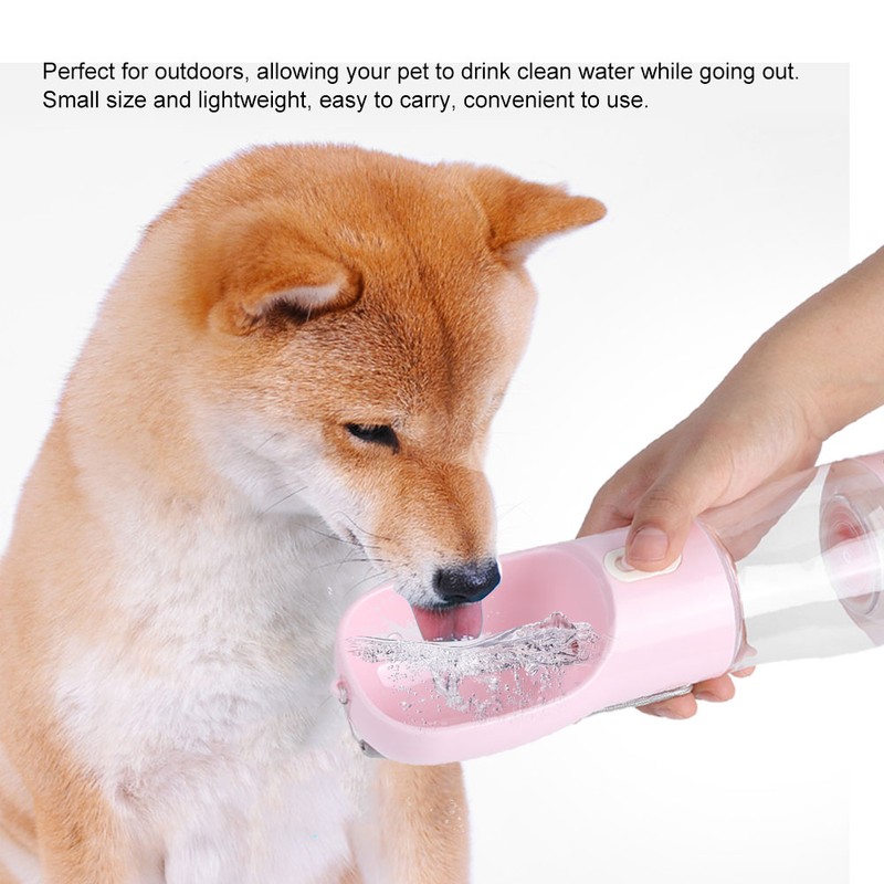 Portable Pet Water Bottle Travel Feeding Drinking Cup Water Dispenser