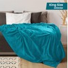 Utopia Bedding Utopia Bedding Fleece Blanket King Size Turquoise 300GSM
