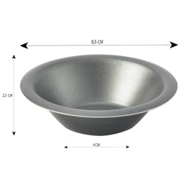 MALI'S 43026, Pasteis De Nata, 6 Moulds, Diameter 7 cm x Height 2.5 cm, Aluminium Coated