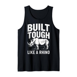 Rhino Build Tough Like A Rhino Animal Tank Top