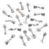 Cheriswelry 20pcs Flower Metal Zipper Pull Replacement Zippers Sliders for