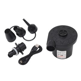 Electric Air Pump USB Rechargeable Quick Fill Portable Overheat Overload Protection Air Mattress Inflator Pump for Outdoor Camping Swimming Pools