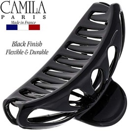 Camila-Paris CP3053 2PK Pinza francesa para el cabello para mujeres Cabello grueso para cabello largo, rizado y ondulado, Pinzas para el cabello para 