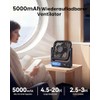 WOWDSGN Table Fan USB with Power Base & LED Display,