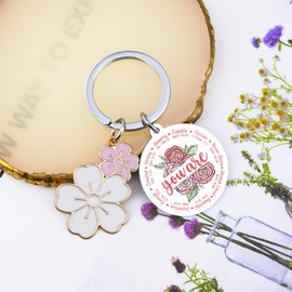 OEHEDOU Inspirational Christian Gifts For Women First Communion Gifts For Teen Girls Birthday Religious Gift For Women Christian Friends Bible Verse Keychain With Encouragement Quote For Female