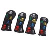 4Pcs Skull Golf Club Head Covers Golf Club Headcovers Colorful