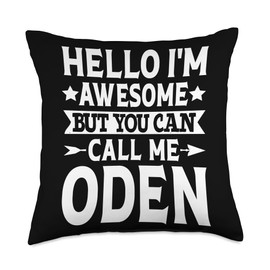 Oden Surname Call Me Oden Family Team Last Name Oden Throw Pillow