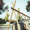 Camping Hanging Rack Portable Foldable Tripod Shelf for Light Tools