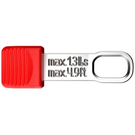 KNIPEX Tools 00 62 10 TR SBA 10 Pc KNIPEXTEND TetheredTool Clips, Red