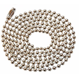 Steel Ball ID Neck Chain for Dog Tags & ID Card Badge Holder by Customcard Ltd