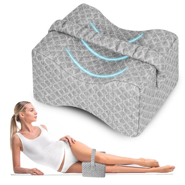 UJPFEO Knee Pillow for Side Sleepers, Leg Pillow for Sciatica,