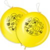 Emoji Punch Ball Balloons - 16", Yellow, 2 Pcs