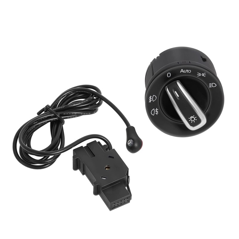 Ketofa Generic Auto Headlight Sensor Chrome Switch for Golf 5