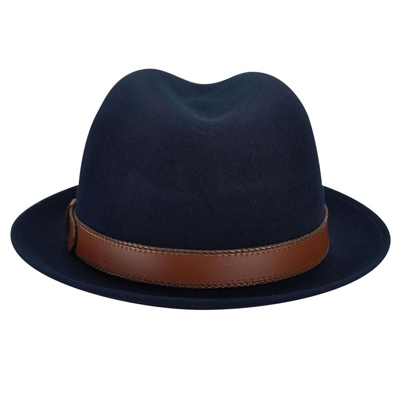 Bailey of Hollywood Perry Fedora Navy, Medium
