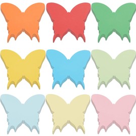 SOFPLATE Set of 8, 72 Pieces, 6 Inch Butterfly Paper Cut-Outs, Craft Shapes, Paper Cut-Outs, Colourful Blank Butterflies, Insects, Animals, Blank Summer Cutouts for School, Classroom