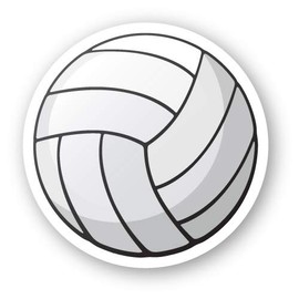 Squiddy Volleyball Ball - Vinyl Sticker Decal for Phone, Laptop, Water Bottle (3" Wide)