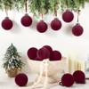 15 Bolas de Navidad de Terciopelo Adornos de Bolas de