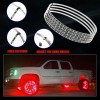 Gearzaar 4x15.5'' RGB Wheel Ring Lights LED Light For Truck