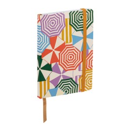 Clairefontaine - 116268C - A soft notebook with citrus / stripes decoration - A6 10.5 x 14.8 cm - 128 pages plain white paper 90 g - elastic closure - Dolce Amore - 4 images random