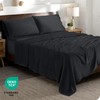 Bare Home Velvety Soft Microplush Sheet Set Queen - Black