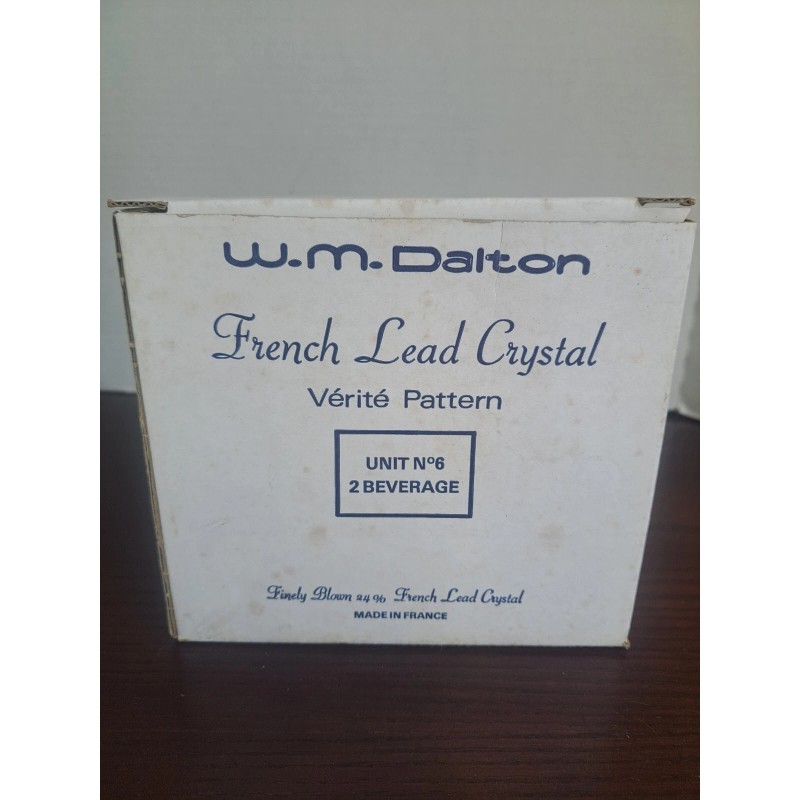 wm dalton Set Of 2 Beverage Glasses 24% French Lead